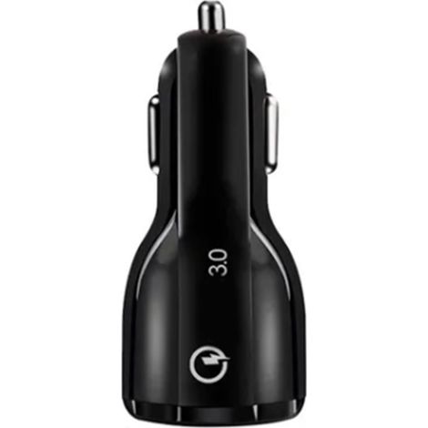 Chargeur de voiture double USB 6A 36W à charge rapide 3.0, entrée 12-24V, universel pour PC et appareils mobiles (1/5)