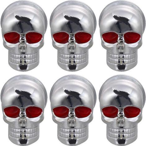 Lot de 6 vis de fixation pour plaque d'immatriculation de moto, vis à tête fantôme robustes, décoration pour plaque d'immatriculation de moto-2.5X1.8X1.5CM-Silver (1/4)