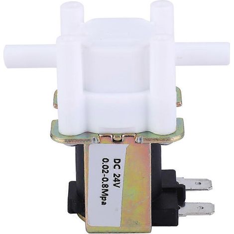 Électrovanne à connexion rapide 24 V CC, 6,35 mm (1/4 pouce), vanne d'arrivée d'eau pour machine à eau pure (1/3)