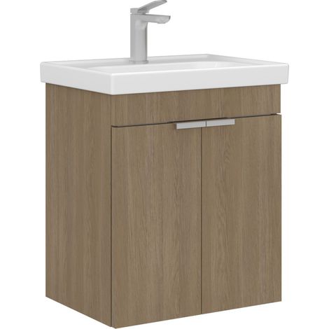Meuble Vasque "Desna 50" - 50 x 38 x 58 cm - Sonomo Oak (1/3)