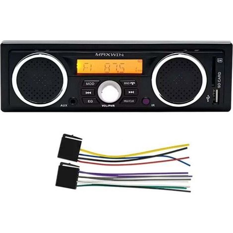 Radio para coche 1 Din MP3 Bluetooth con llamadas manos libres Estéreo (1/4)