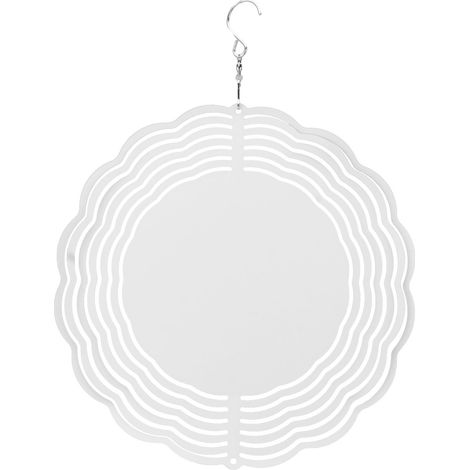 Carillon éolien en aluminium fait main avec base sublimée et poignée rotative pour la décoration de jardin et de fenêtre (1/5)