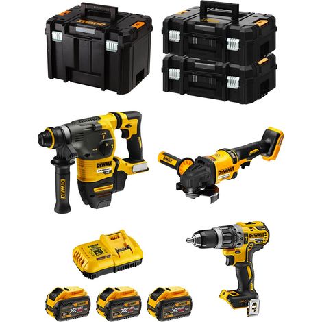 DeWALT Kit FVK381X3-QW 54V/18V (DCH333 + DCD796 + DCG418 + 3 x 9,0 Ah + DCB118 + 2 x TSTAK II + TSTAK VI)