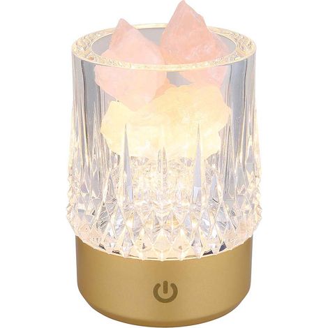 Lampe de table lampe de table lampe de chambre batterie USB pierres décoratives variateur tactile LED (1/5)