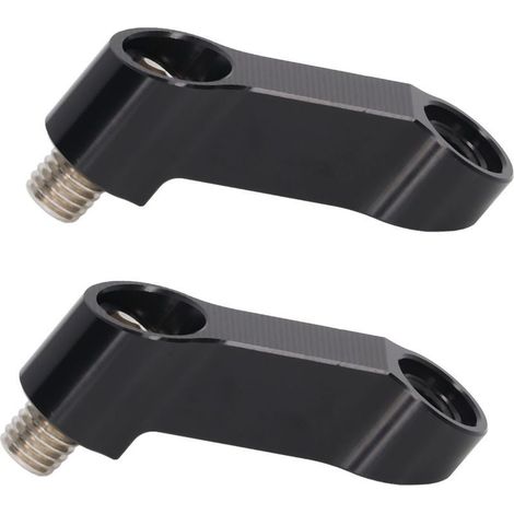 Paire d'adaptateurs de rehausse de rétroviseur de 10 mm (0,39 po) pour moto NMAX 155/125 (2015-2022), noir. (1/5)