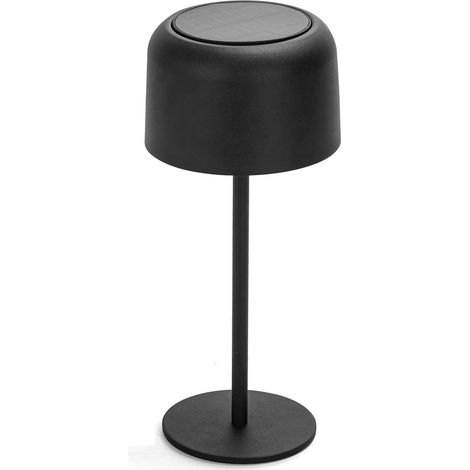 Lampada da tavolo Led touch Minimalist Nera 3W portatile ricaricabile energia solare Aigostar (1/5)