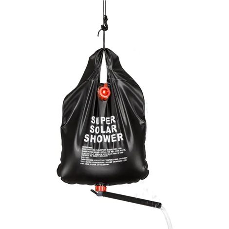 Doccia Da Campeggio Con Sifone E Pannello Solare 10l (1/5)