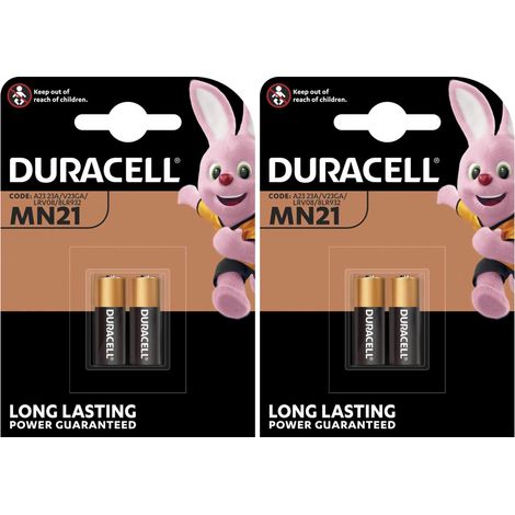 LOT DE 4 PILES MN21 Duracell