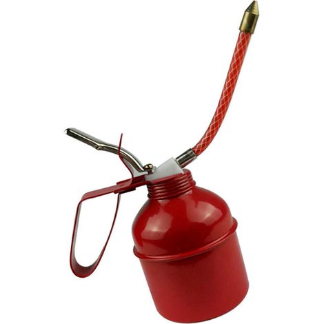 Bidon d'huile manuel de style américain, tuyau, bidon d'huile en fonte / pistolet à huile manuel, bidon d'huile manuel de 270 ml (1/5)