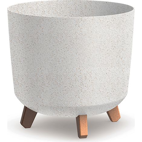 Prosperplast Blumentopf GRACIA TUBUS Eco Wood Weiß 29,8 cm (1/2)