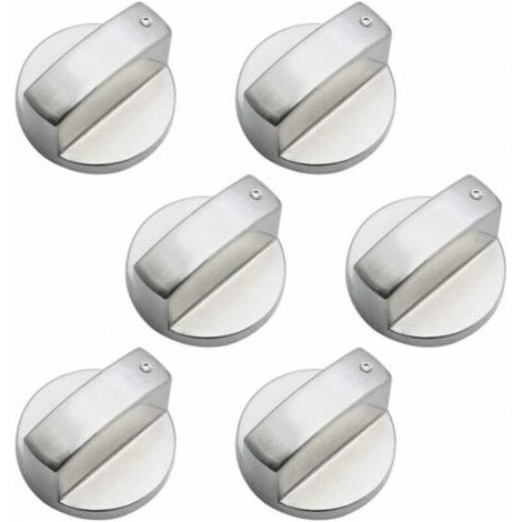 6 Pièces Boutons de Commande Universels en Métal Bouton Cuisinière à Gaz 6mm boutons de contrôle universels bouton de poêle pour cuisinière à gaz cuisinière four plaque de cuisson (1/4)