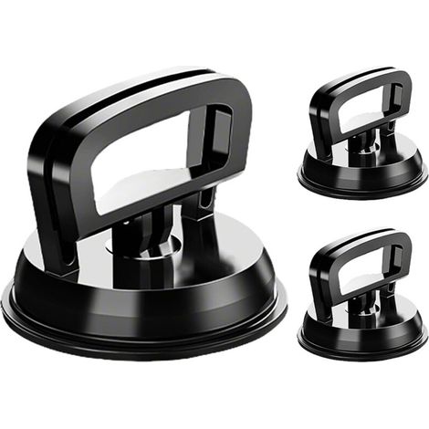 Ensemble de 3 ventouses pour carrosserie de voiture, comprenant 1 grande et 2 petites ventouses, noires
