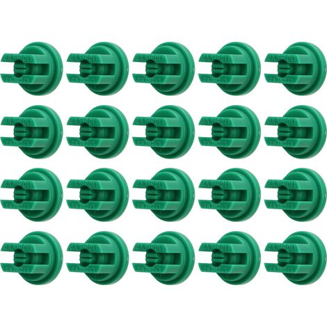 Lot de 20 buses de pulvérisation plates à jet plat en plastique haute pression pour la protection des plantes (drone vert). (1/5)