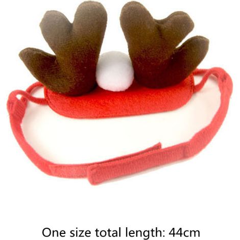 Écharpe Et Bonnet Pour Chien - En Molleton Doux - Pour Chiens Et Chats - Costume De Noël Et Nouvel An - 1 Pièce (1/5)