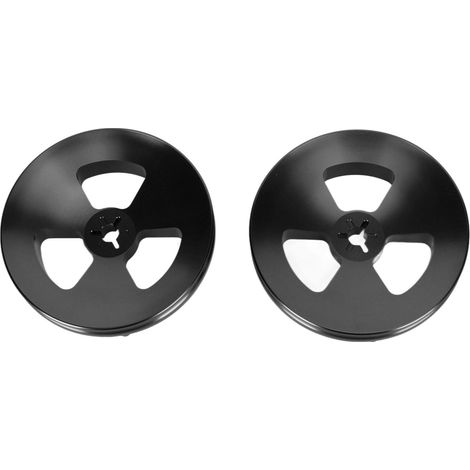 paire d'adaptateurs d'axe optique NAB 1/4 pouce, base en aluminium poli, ouvre-bobine pour Studer ReVox pour DENON, noir (1/5)