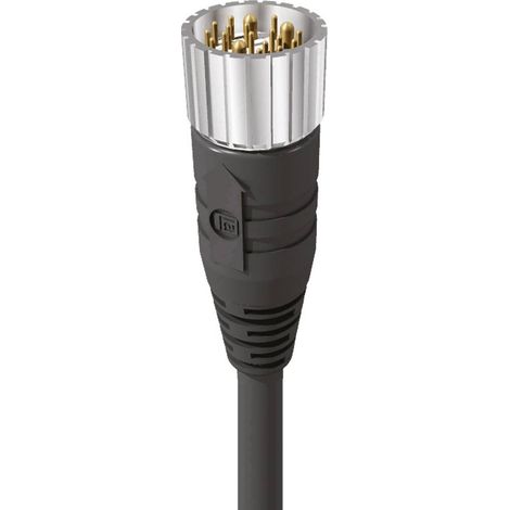 Lumberg Automation 96650 Connettore confezionato per sensore o attuatore M23 Spina dritta 5.00 m Numero di poli: 19 1 p