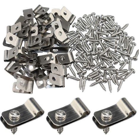 Wire Fence Clips, 200 Pieces Fence Wire Clamps-- (1/5)