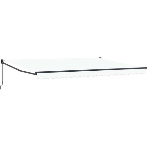 Tenda da Sole Bianco 4,5 × 3 m Poliestere e metallo vidaXL (1/5)