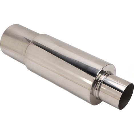 Silencieux résonateur en acier inoxydable, entrée 2,5 pouces sortie 3,5 pouces, tuyau d'échappement universel pour voiture (1/5)