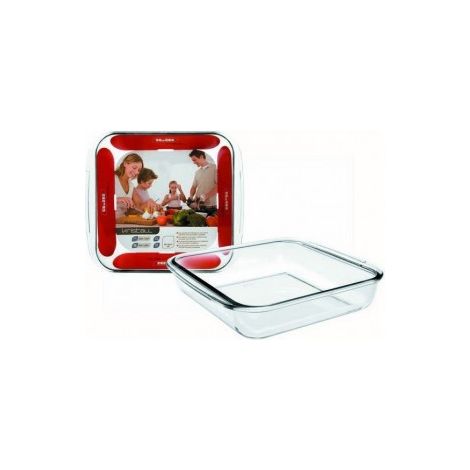 FUENTE HORNO CUADRADA KRISTALL 25X22X5 - IBILI