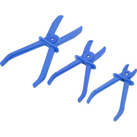 Pince coupante pour tuyau en plastique (3 pièces) avec poignée antidérapante (bleue) (1/5)