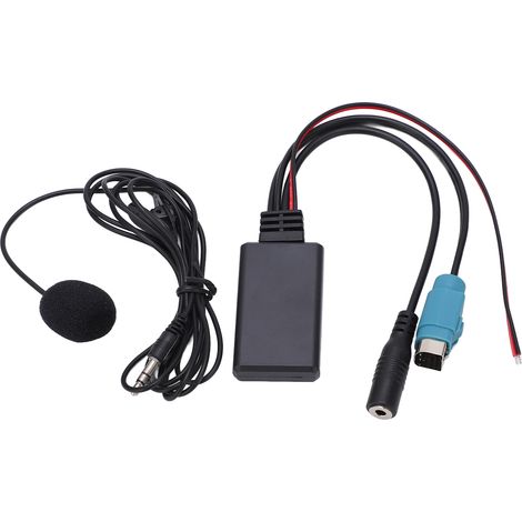 Câble adaptateur Bluetooth AUX IN stéréo avec micro amovible, remplacement pour autoradio Alpine 2009 et ultérieurs, connexion rapide