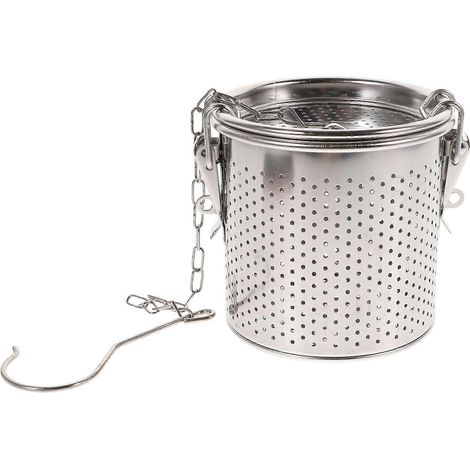 1 Stück Gewürz-Einweichkorb für den Haushalt, Edelstahlkorb-11x10cm-Silver (1/4)