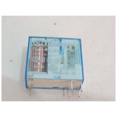 Relais circuit imprimé contact 2NO 8A tension 48Vdc contacts or pas 5mm FINDER 405290485300