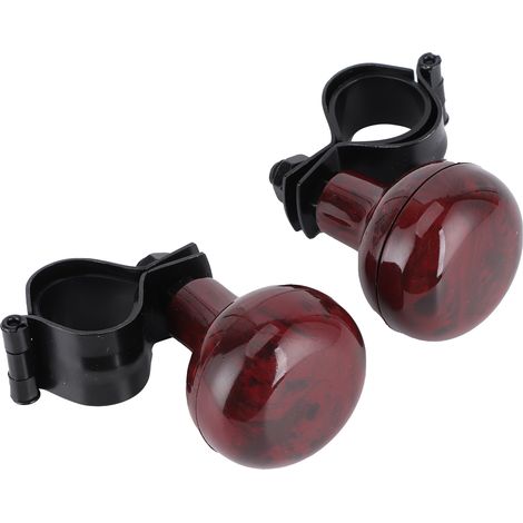 Lot de 2 poignées de volant pivotantes en bois d'acajou, accessoires universels pour poignées de rehausseur de voiture (1/5)