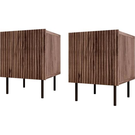 Ensemble de tables de chevet Fama , Nombre de tiroirs: 0, Le nombre de portes: 0, 53x45x41cm, Stratifié, MDF (1/5)