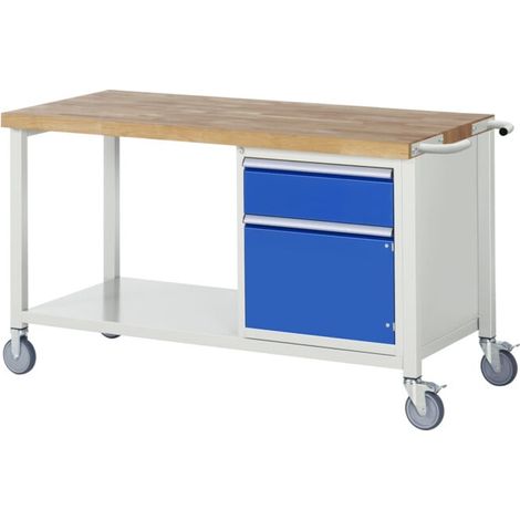 Etabli mobile brut Modèle 8152 LxPxH 1500x700x880mm (1/5)