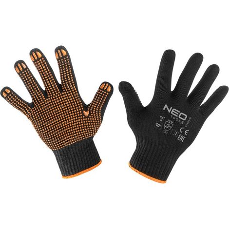 Neo Tools  Gants de travail - Modèle 97-620-10 - Taille 10 - Coton et polyester - Confort et protection (1/4)
