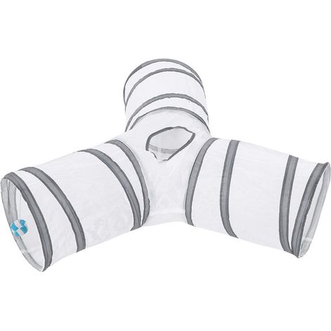 Tunnel de jeu pliable à 3 voies pour chat, jouet d'intérieur et d'extérieur, entraînement interactif pour animaux de compagnie, 01 (1/5)