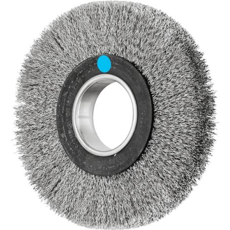 PFERD TOOLS POS Rundbürste breit ungezopft RBU Ø180x25xvariable Bohrung Edelstahl-Draht-Ø0,30 Schleifbock (1/5)
