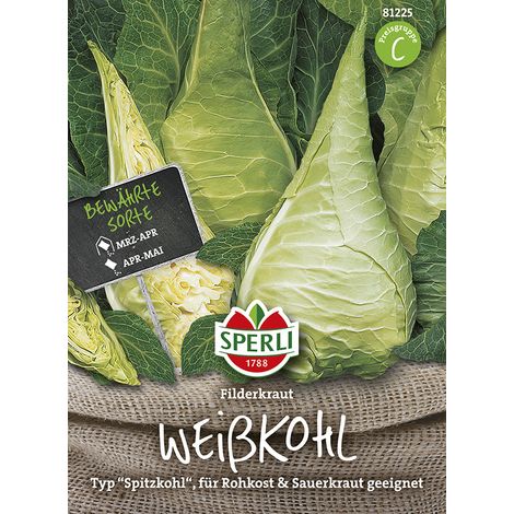 Sperli Spitzkohl Filderkraut (Weißkohl) Samen - 1 Portion (1/2)