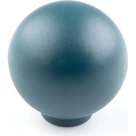 Pomo para mueble, modelo 308, de abs con acabado verde, ø28 mm