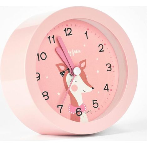 Réveil pour enfants, Réveil éducatif pour enfants Jour/Nuit Réveil pour enfants Réveil pour fille Réveil silencieux au chevet du fauve Réveil ne tique pas
