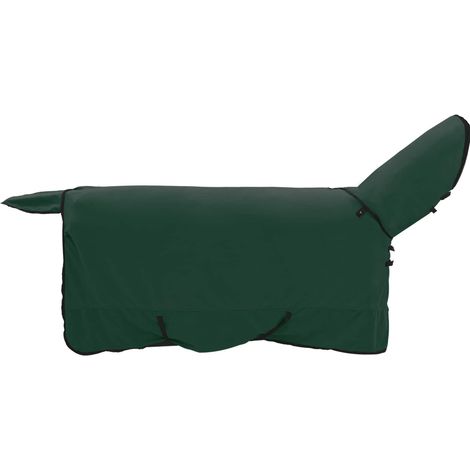Horse Blanket Full Dark Green 155 cm Polyester vidaXL
