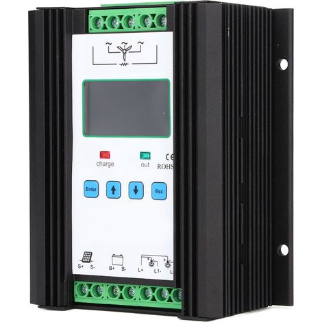 600W 12V/24V Hybrid-Solar-/Windregler – Intelligenter digitaler Regler