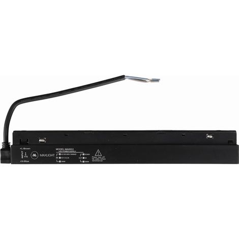 Alimentatore interno 300W 48V binari magnetici nero Maxlight (1/2)