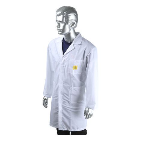 Blouse de laboratoire RS PRO, Mixte, ESD, Blanc, taille M, Réutilisable, Coton, polyester ( Prix pour 1 ) (1/2)