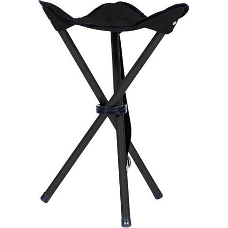 CAO - Pliant trépied tube acier toile polyester 600d h45 noir