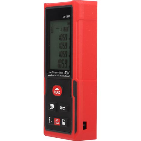 Télémètre Laser 50m Portable Mesure Précise Rapide Appareil à Main Infrarouge 630-670nm 164ft (1/5)