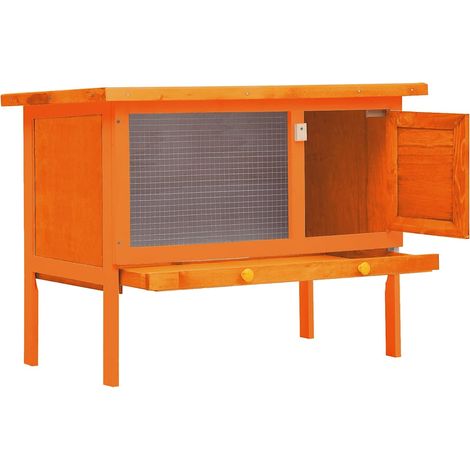 Maison Exclusive - Conigliera all'Aperto Casetta Piccoli Animali 1 Livello Legno