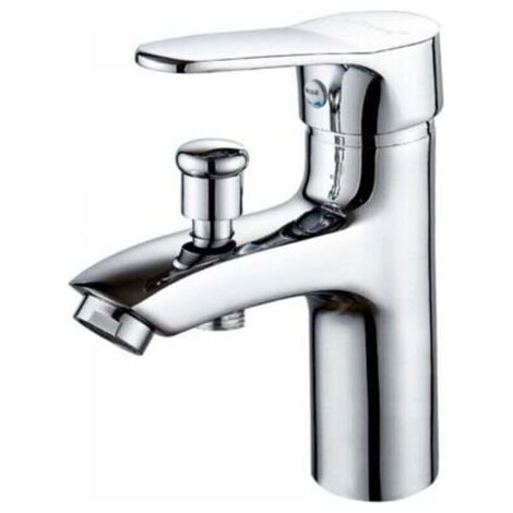 Aiperq Bathtub Faucet, Single Hole Dual Hot and Cold Water Faucet, Alloy Shower Mixer Tap, Bathroom Shower Faucet