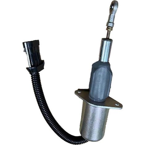Électrovanne de coupure d'alimentation en carburant 12 V compatible avec les moteurs 6 temps 3939019 SA-4335-24 SOL22024 Interrupteur d'arrêt moteur (1/5)