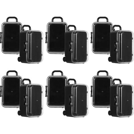 Boîte à Bonbons Mini Valise Transparente en Plastique pour Mariage et Fête, Design Créatif, Lot de 12 Pièces, Protection des Bonbons et Décoration Élégante (1/5)