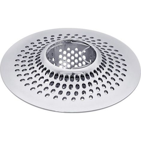 1 filtro de pelo de acero inoxidable para baño y ducha, color plata. (1/4)