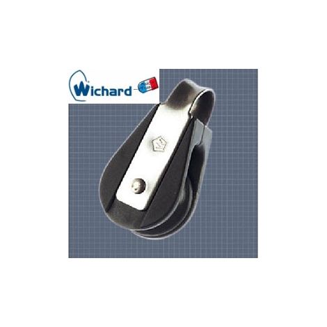Poulie simple anneau Ø18 inox wichard