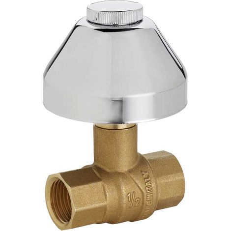 "VALVOLA A SFERA DA INCASSO F-F CON CAPPUCCIO E CAMPANA FIV 3/4"""" - Cromata"